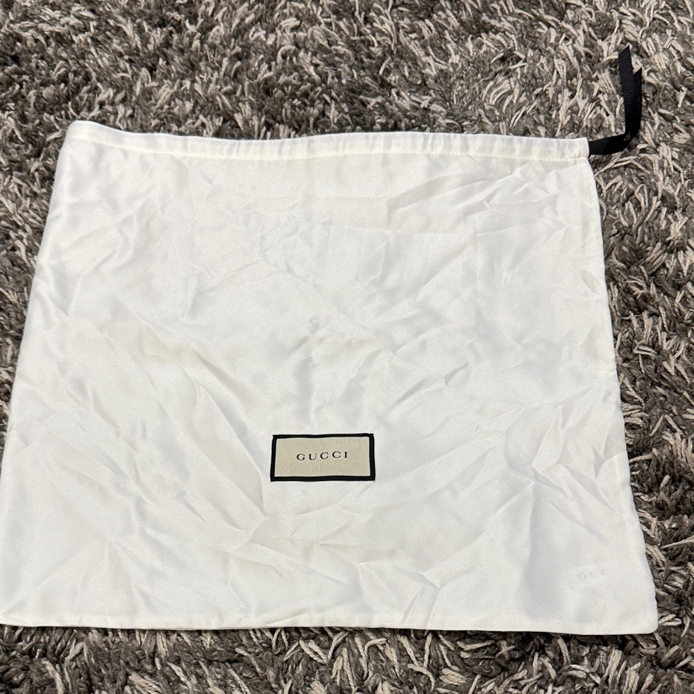 Gucci White Dust Bag